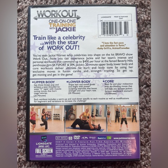 Workout DVD one on one training with Jackie - Picture 2 of 3